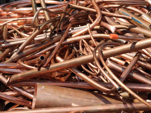 Pile ordinate di rame da riciclo